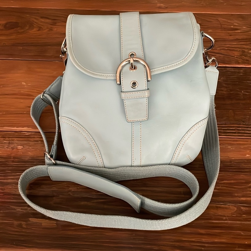 Powder Blue Coach crossbody